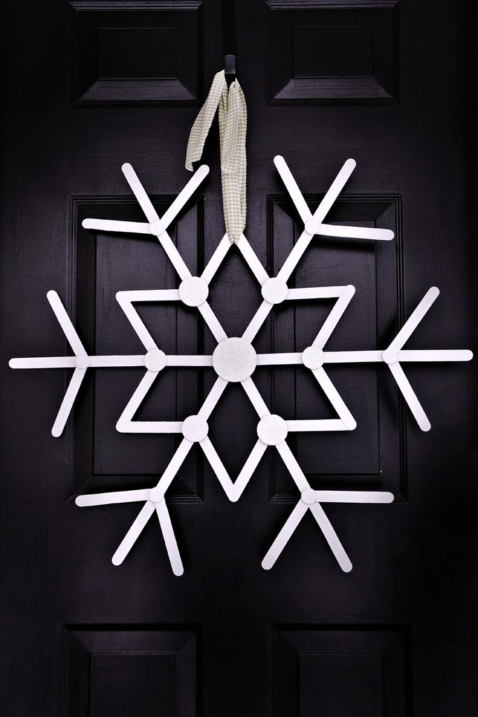 Hanging Craft Stick Snowflake